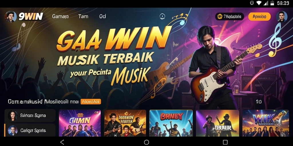 Tampilan gameplay yang menarik dari 9WIN saat mengenali lagu.