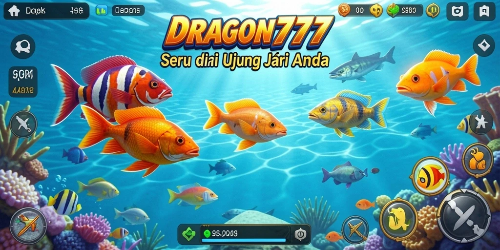 Screenshot gameplay Tembak Ikan yang mendebarkan dari DRAGON777.