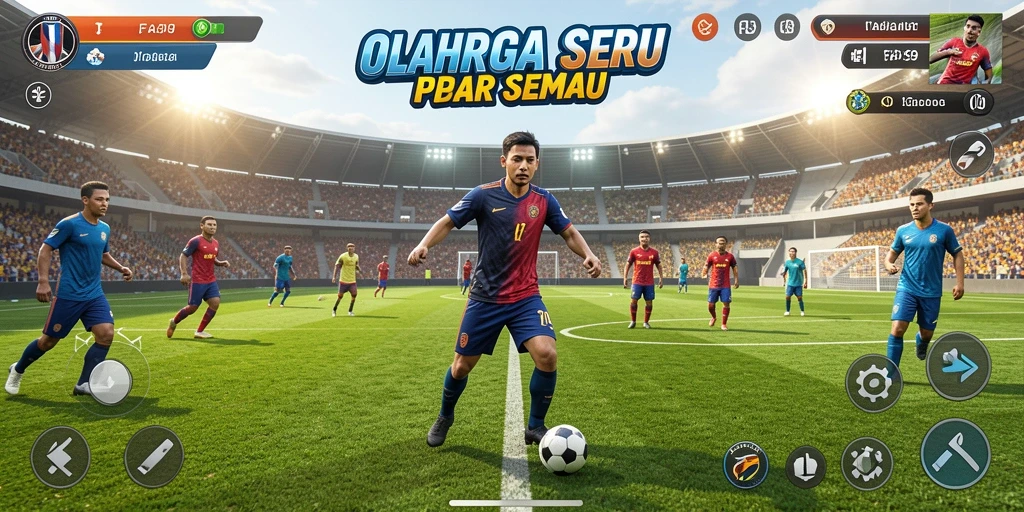 Gameplay seru FA99 dengan berbagai pilihan olahraga yang menantang.