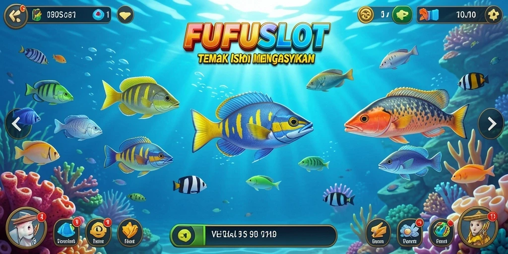 Tampilan gameplay FUFUSLOT yang seru dalam Tembak Ikan.