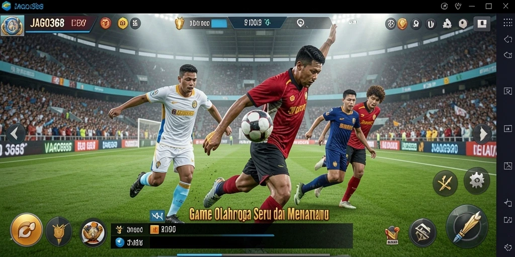 Tampilan antarmuka menarik dari gameplay olahraga JAGO368.