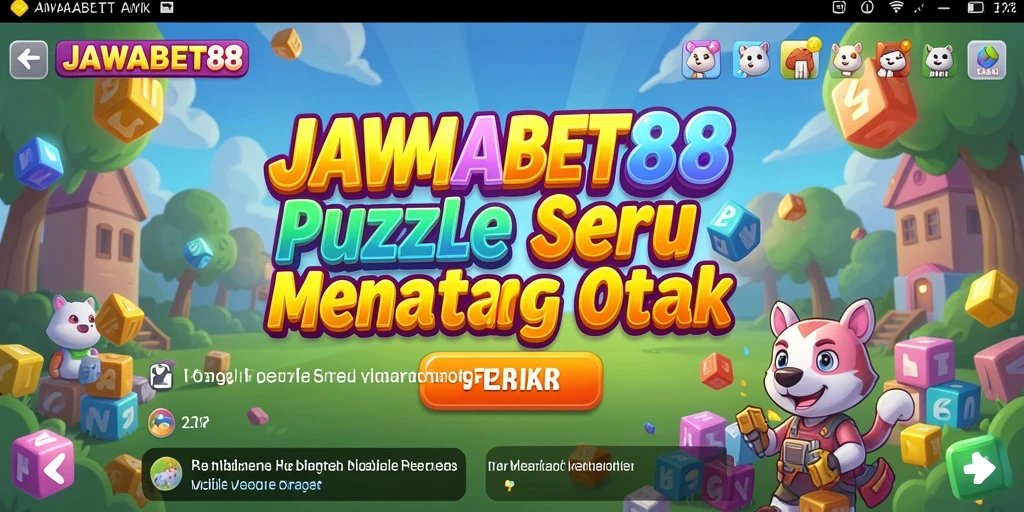Tampilan menarik dari gameplay JAWABET88 saat menyelesaikan puzzle.