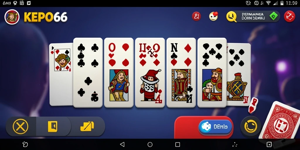 Tampilan seru gameplay Domino di KEPO66 yang menarik.