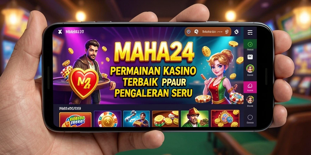 Tampilan gameplay MAHA24 yang menarik dengan berbagai pilihan permainan Kasino.