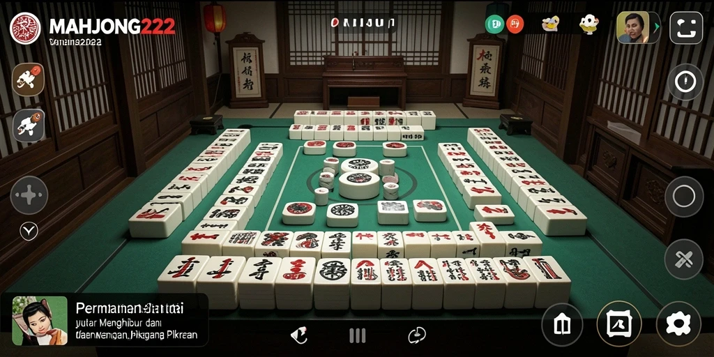 Screenshot MAHJONG222 menunjukkan gameplay yang mengasyikkan dan menyenangkan.