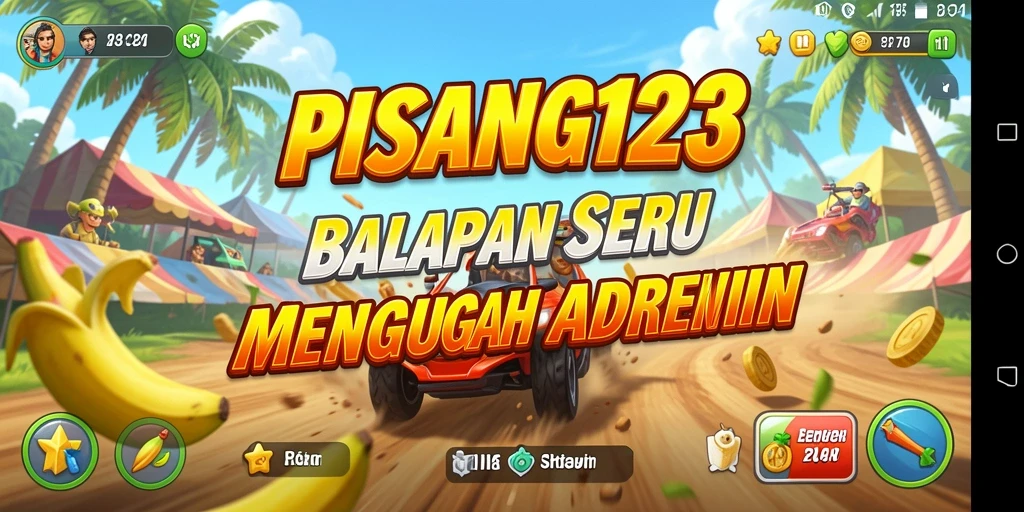 Tampilan gameplay seru dan mendebarkan di PISANG123.