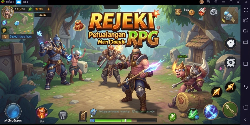 Tampilan menarik dari gameplay <strong>REJEKI</strong> yang menampilkan pertarungan epik.
