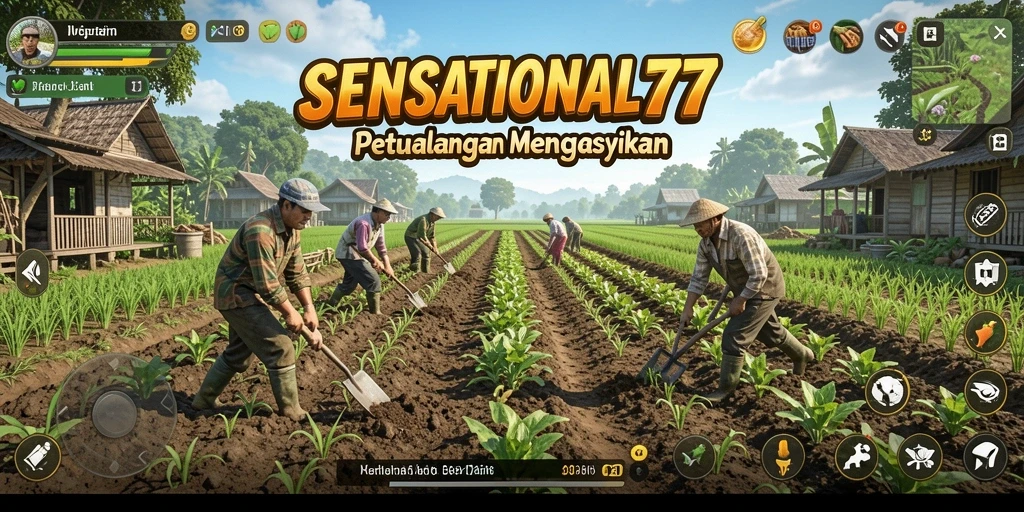 Tampilan gameplay seru dalam pertanian SENSATIONAL77.