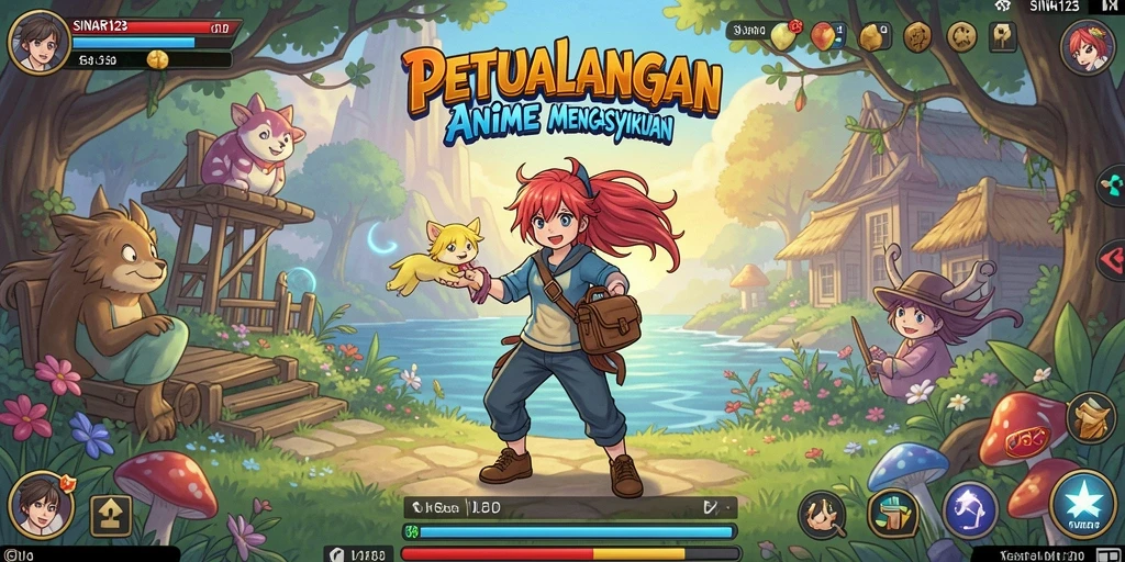 Tampilan menakjubkan dari gameplay Anime di SINAR123.