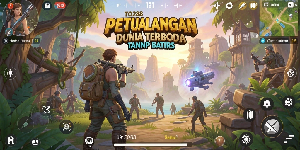 Gameplay epik TO288 di dunia terbuka yang luas.