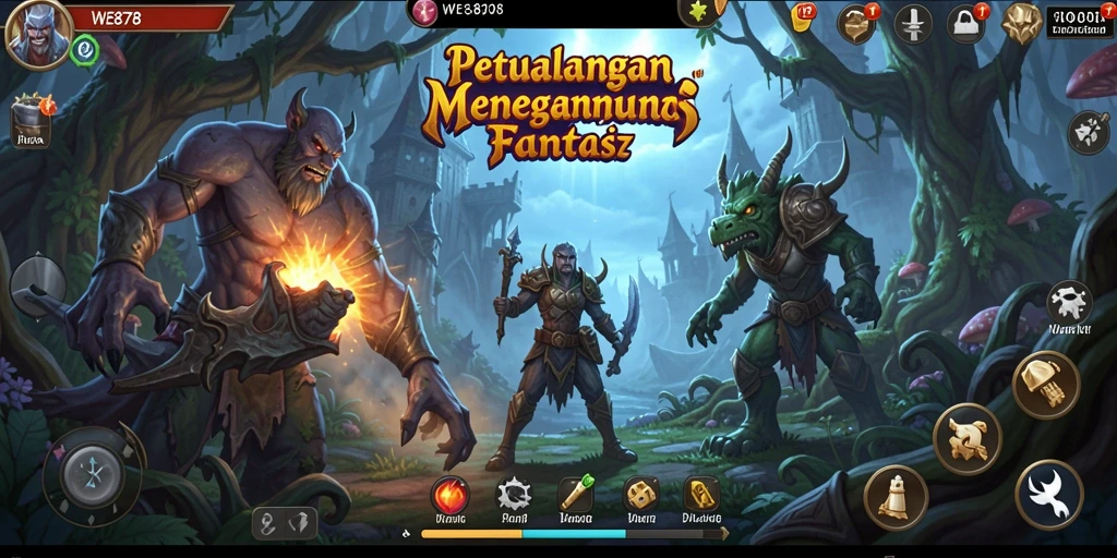 Gameplay WE878 yang menegangkan dengan dunia petualangan yang menarik.
