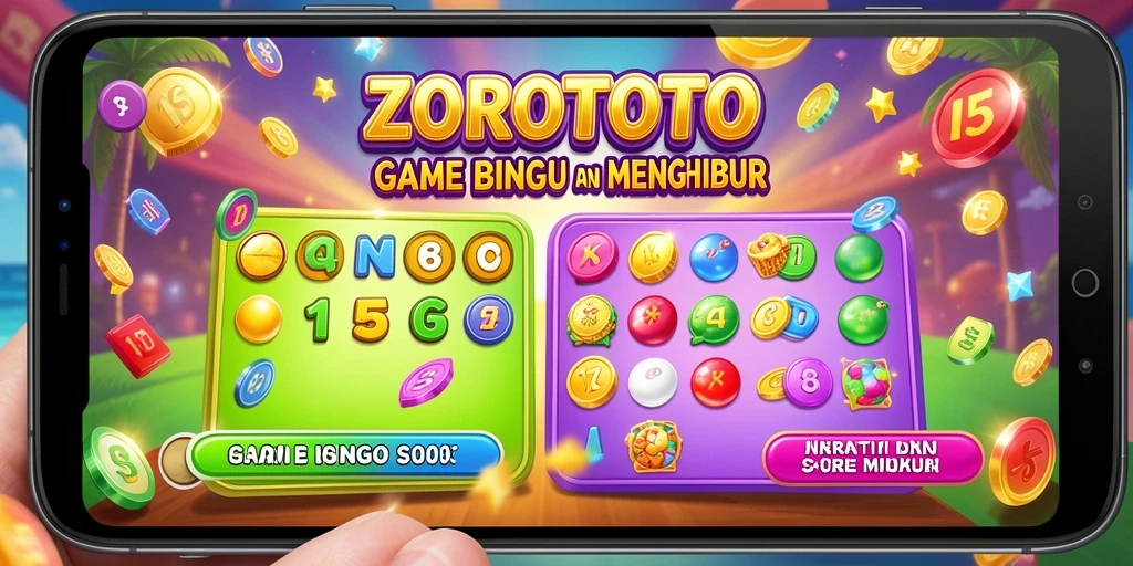 Screenshot ZOROTOTO menampilkan keseruan gameplay Bingo yang menantang.