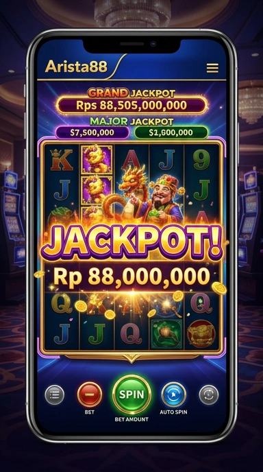 Screenshot fitur unggulan dari aplikasi arista88.